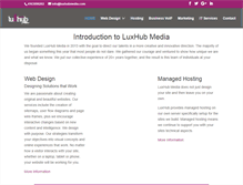 Tablet Screenshot of luxhubmedia.com